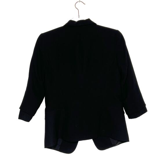 LORD & TAYLOR HIGHLINE COLLECTIVE Open Blazer Suit Jacket Black Womens Size 2 - Picture 6 of 7